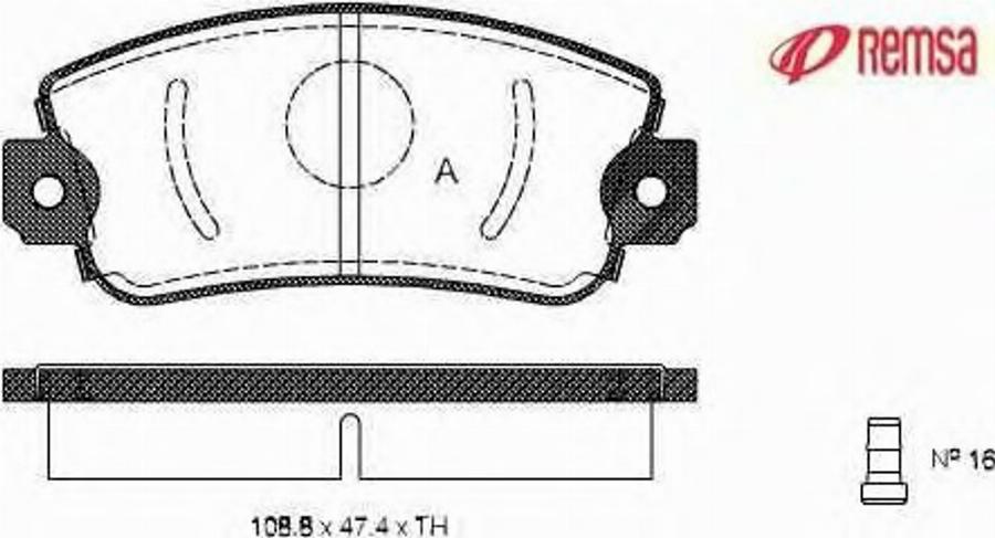 Metzger 037202 - Bremsbelagsatz, Scheibenbremse alexcarstop-ersatzteile.com