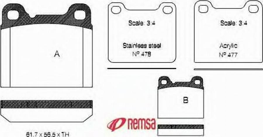 Metzger 025720 - Bremsbelagsatz, Scheibenbremse alexcarstop-ersatzteile.com