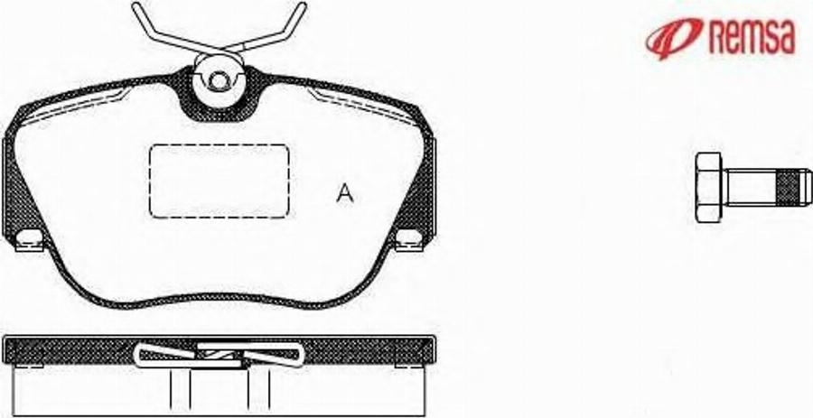 Metzger 028400 - Bremsbelagsatz, Scheibenbremse alexcarstop-ersatzteile.com