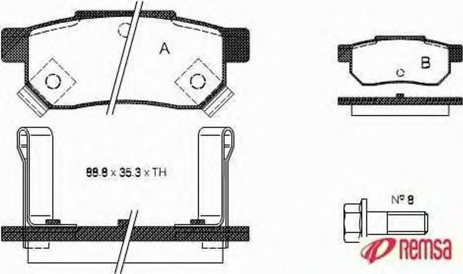 Metzger 023302 - Bremsbelagsatz, Scheibenbremse alexcarstop-ersatzteile.com