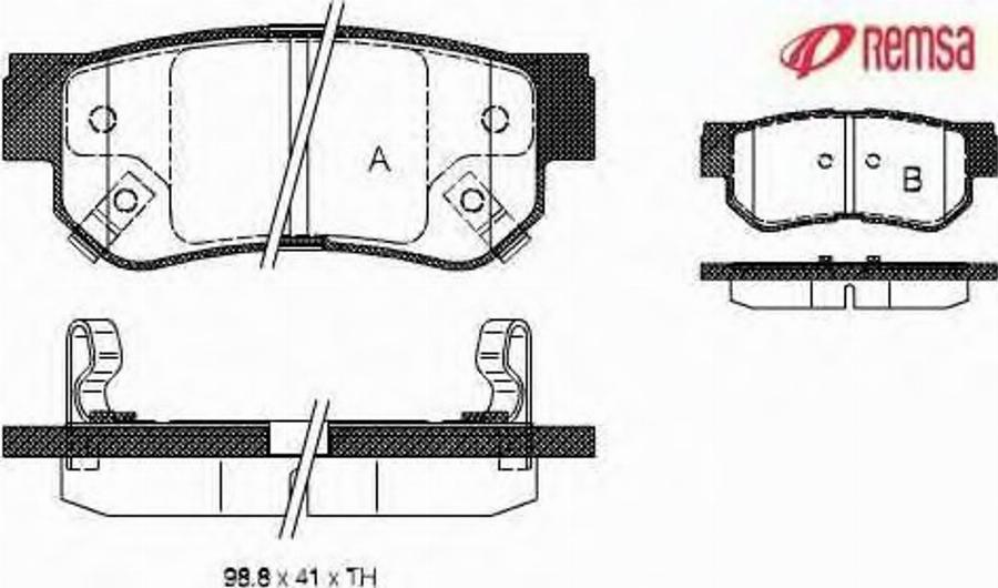 Metzger 0746.02 - Bremsbelagsatz, Scheibenbremse alexcarstop-ersatzteile.com