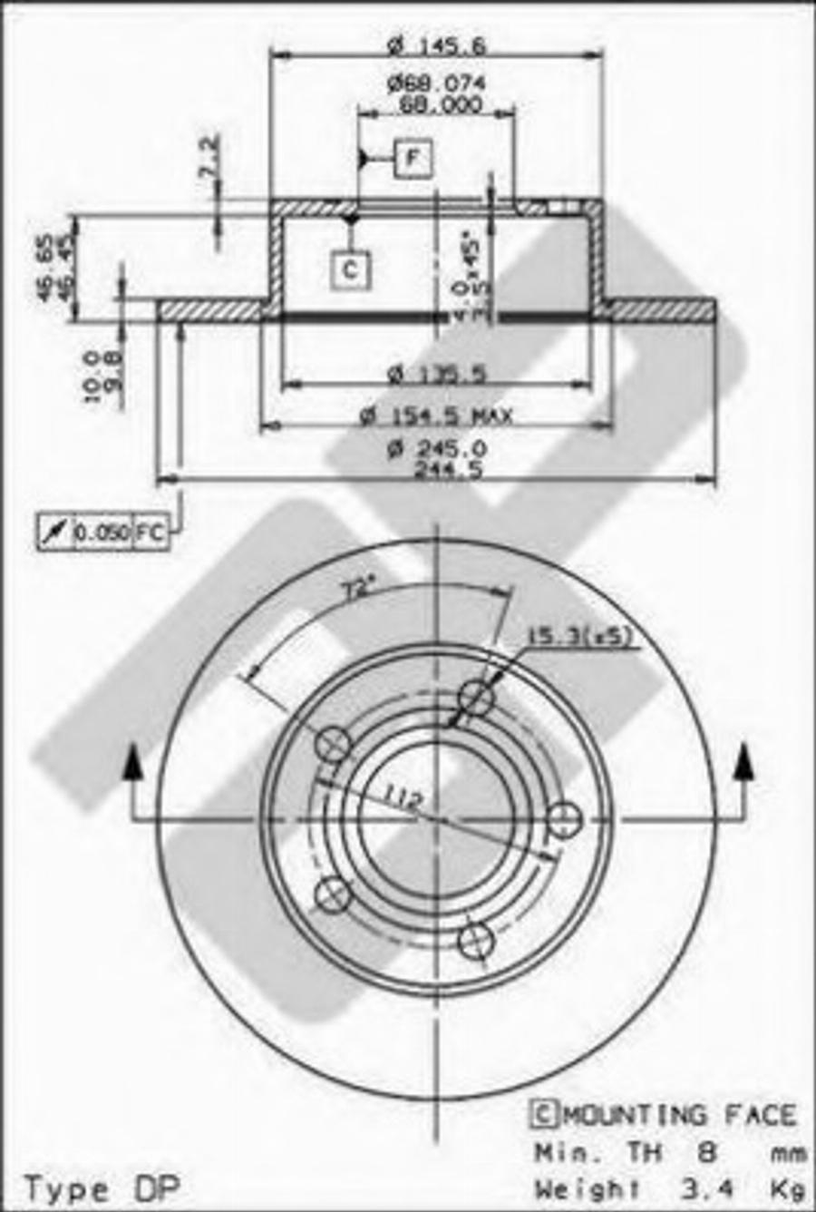 Metzger 14817 - Bremsscheibe alexcarstop-ersatzteile.com