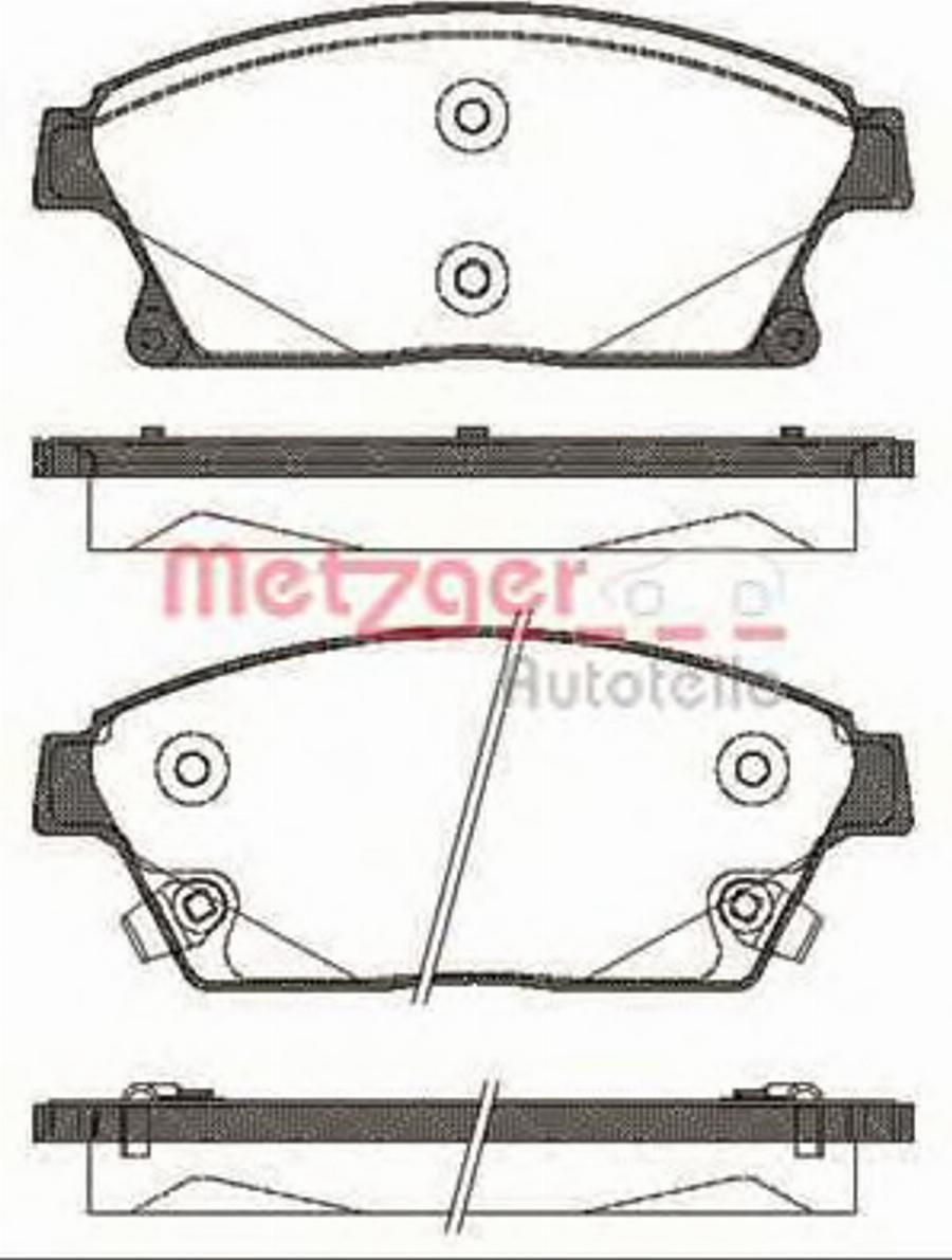 Metzger 1431.02 - Bremsbelagsatz, Scheibenbremse alexcarstop-ersatzteile.com