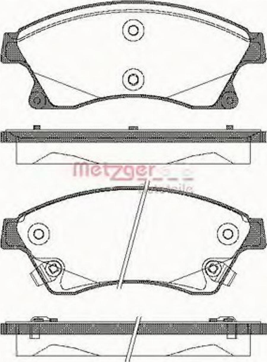 Metzger 143112 - Bremsbelagsatz, Scheibenbremse alexcarstop-ersatzteile.com