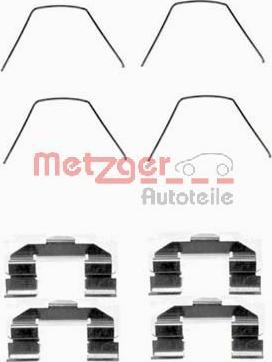 Metzger 109-1607 - Zubehörsatz, Scheibenbremsbelag alexcarstop-ersatzteile.com