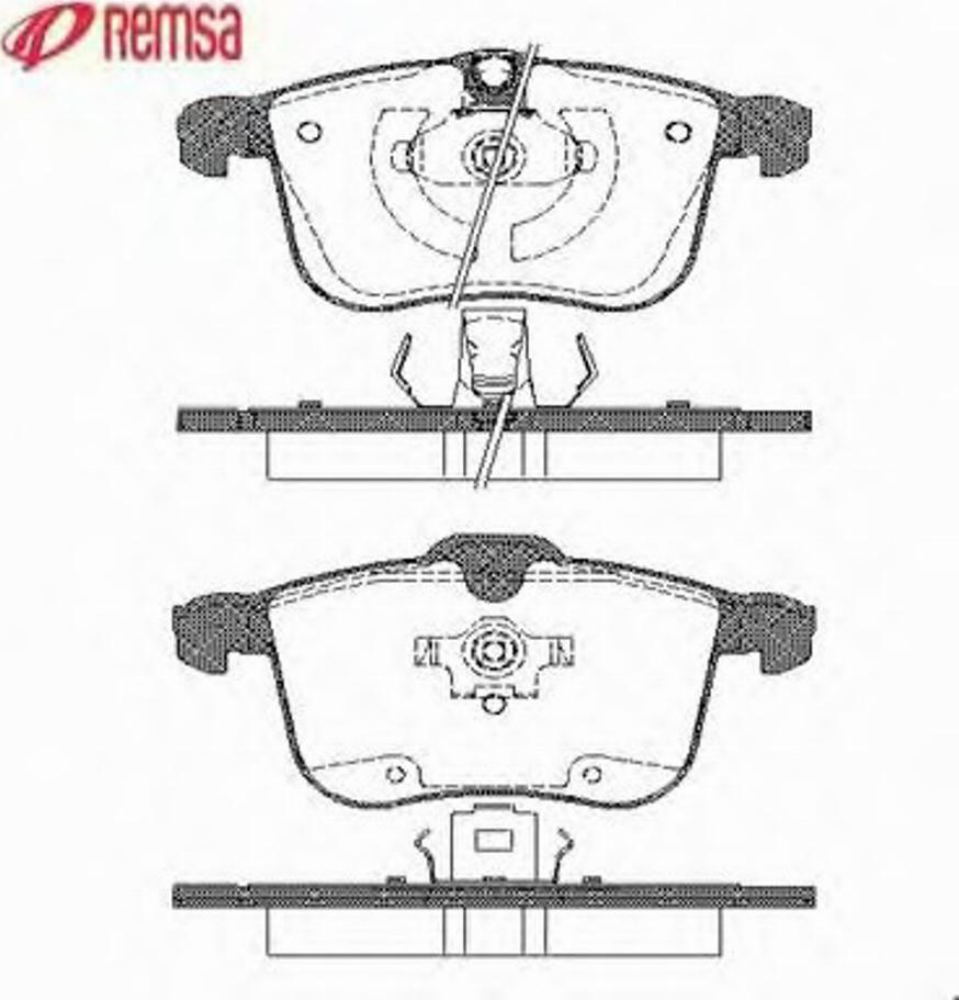 Metzger 105300 - Bremsbelagsatz, Scheibenbremse alexcarstop-ersatzteile.com