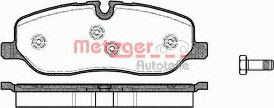 Metzger 115800 - Bremsbelagsatz, Scheibenbremse alexcarstop-ersatzteile.com