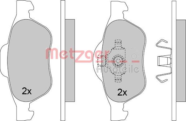 Metzger 1170462 - Bremsbelagsatz, Scheibenbremse alexcarstop-ersatzteile.com