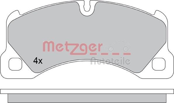 Metzger 1170445 - Bremsbelagsatz, Scheibenbremse alexcarstop-ersatzteile.com