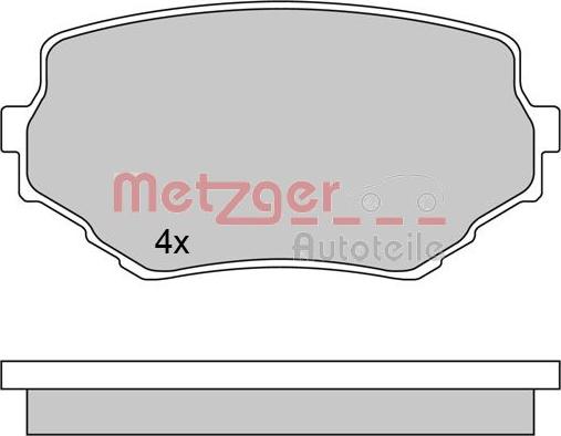 Metzger 1170415 - Bremsbelagsatz, Scheibenbremse alexcarstop-ersatzteile.com