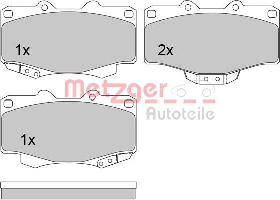 Metzger 1170428 - Bremsbelagsatz, Scheibenbremse alexcarstop-ersatzteile.com