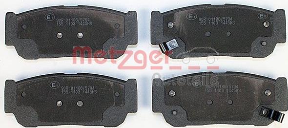 Metzger 1170557 - Bremsbelagsatz, Scheibenbremse alexcarstop-ersatzteile.com