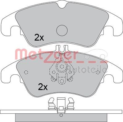 Metzger 1170509 - Bremsbelagsatz, Scheibenbremse alexcarstop-ersatzteile.com