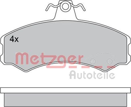 Metzger 1170512 - Bremsbelagsatz, Scheibenbremse alexcarstop-ersatzteile.com