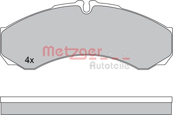 Metzger 1170608 - Bremsbelagsatz, Scheibenbremse alexcarstop-ersatzteile.com