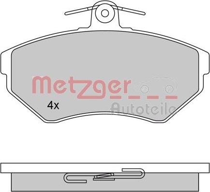 Metzger 1170061 - Bremsbelagsatz, Scheibenbremse alexcarstop-ersatzteile.com