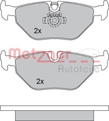 Metzger 1170014 - Bremsbelagsatz, Scheibenbremse alexcarstop-ersatzteile.com