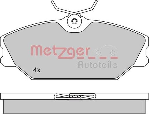 Metzger 1170084 - Bremsbelagsatz, Scheibenbremse alexcarstop-ersatzteile.com