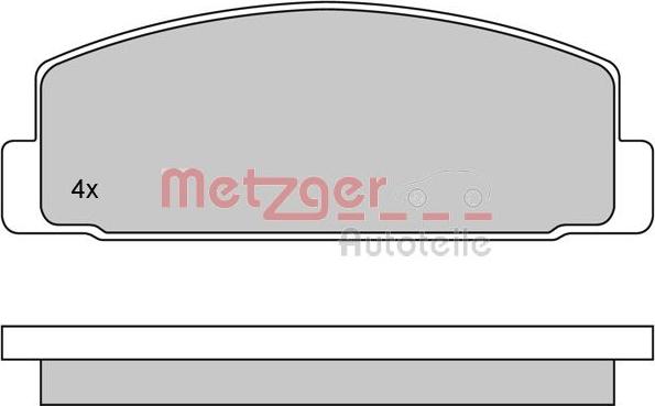 Metzger 1170088 - Bremsbelagsatz, Scheibenbremse alexcarstop-ersatzteile.com