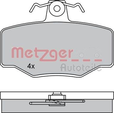 Metzger 1170076 - Bremsbelagsatz, Scheibenbremse alexcarstop-ersatzteile.com