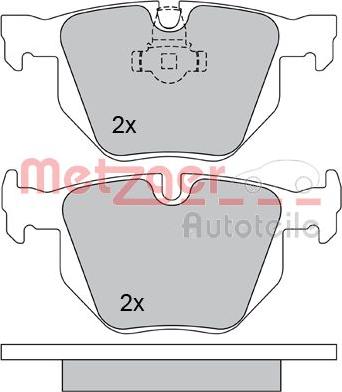 Metzger 1170105 - Bremsbelagsatz, Scheibenbremse alexcarstop-ersatzteile.com