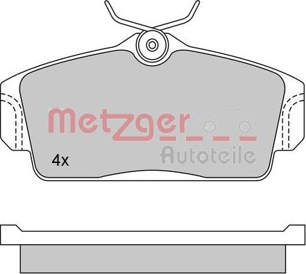 Metzger 1170125 - Bremsbelagsatz, Scheibenbremse alexcarstop-ersatzteile.com