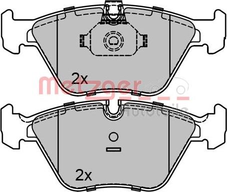 Metzger 1170128 - Bremsbelagsatz, Scheibenbremse alexcarstop-ersatzteile.com