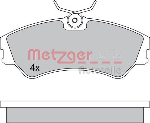 Metzger 1170397 - Bremsbelagsatz, Scheibenbremse alexcarstop-ersatzteile.com