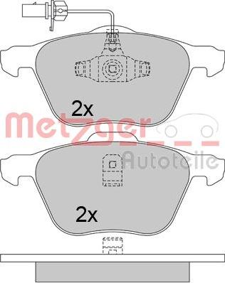 Metzger 1170342 - Bremsbelagsatz, Scheibenbremse alexcarstop-ersatzteile.com