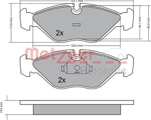 BENDIX 571465 - Bremsbelagsatz, Scheibenbremse alexcarstop-ersatzteile.com