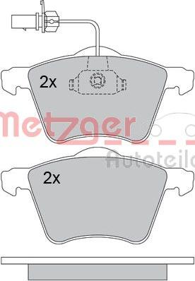 Metzger 1170261 - Bremsbelagsatz, Scheibenbremse alexcarstop-ersatzteile.com