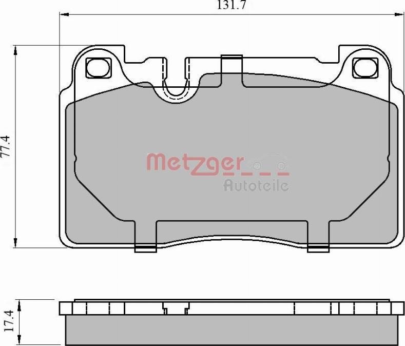 Metzger 1170789 - Bremsbelagsatz, Scheibenbremse alexcarstop-ersatzteile.com