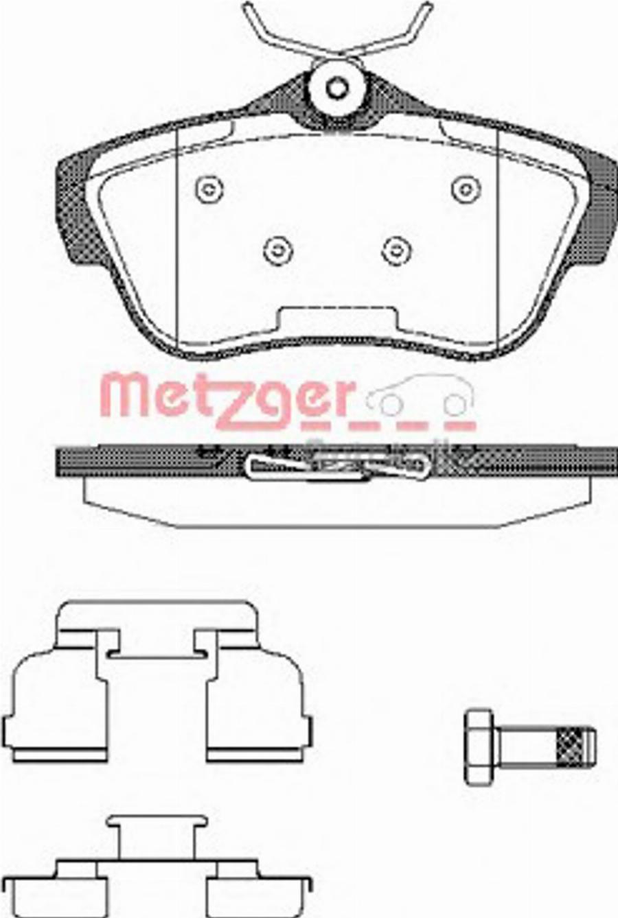 Metzger 1299.00 - Bremsbelagsatz, Scheibenbremse alexcarstop-ersatzteile.com