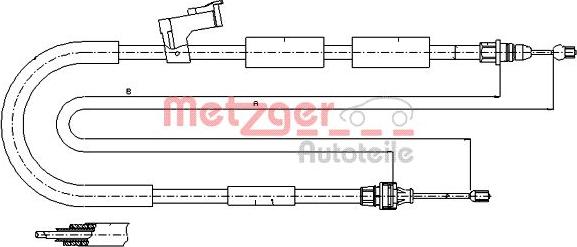 Metzger 17.0684 - Seilzug, Feststellbremse alexcarstop-ersatzteile.com