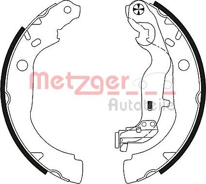 Metzger MG 131 - Bremsbackensatz alexcarstop-ersatzteile.com