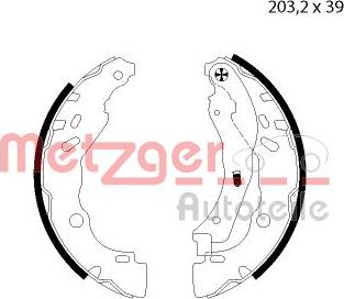 Metzger MG 125 - Bremsbackensatz alexcarstop-ersatzteile.com