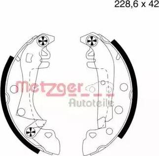 Metzger MG 339 - Bremsbackensatz alexcarstop-ersatzteile.com