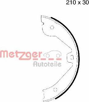 Metzger MG 790 - Bremsbackensatz, Feststellbremse alexcarstop-ersatzteile.com