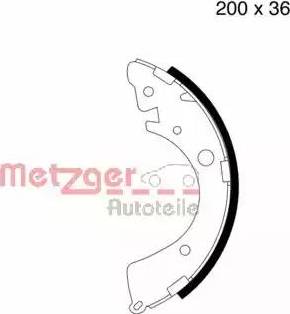 Metzger MG 739 - Bremsbackensatz alexcarstop-ersatzteile.com