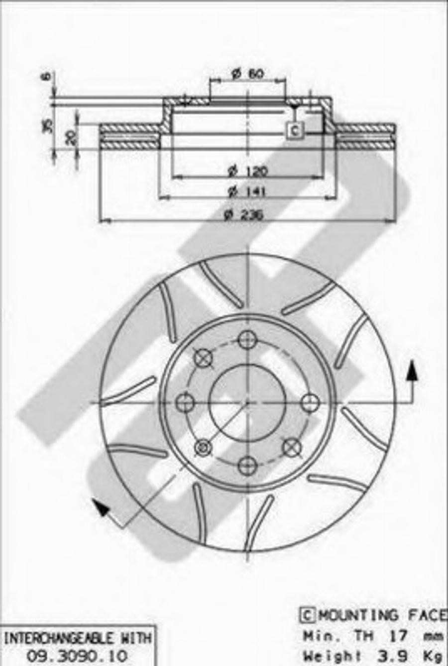 Metzger X20238 - Bremsscheibe alexcarstop-ersatzteile.com