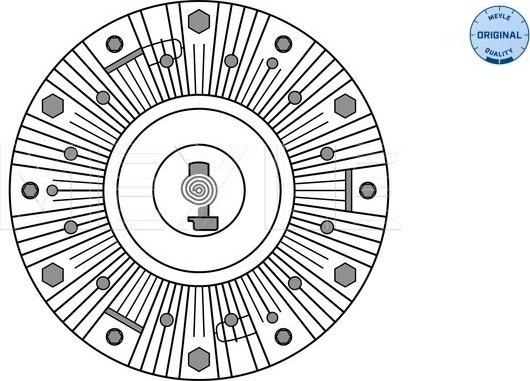 Meyle 034 234 0016 - Kupplung, Kühlerlüfter alexcarstop-ersatzteile.com