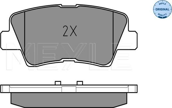 Meyle 025 249 3415/W - Bremsbelagsatz, Scheibenbremse alexcarstop-ersatzteile.com