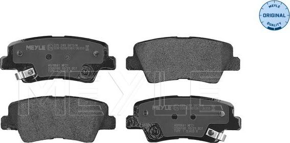 Meyle 025 249 3415/W - Bremsbelagsatz, Scheibenbremse alexcarstop-ersatzteile.com