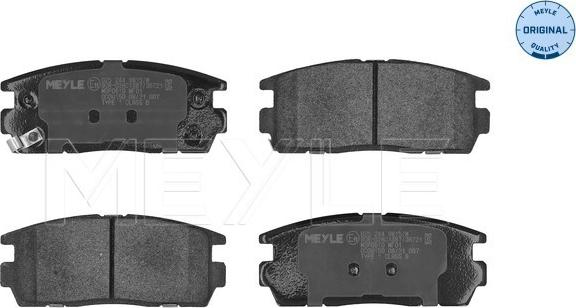 Meyle 025 244 9815/W - Bremsbelagsatz, Scheibenbremse alexcarstop-ersatzteile.com