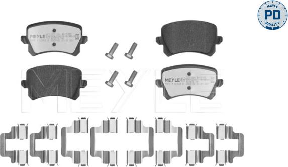 Meyle 025 244 8317/PD - Bremsbelagsatz, Scheibenbremse alexcarstop-ersatzteile.com