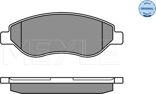 Meyle 025 245 5019/W - Bremsbelagsatz, Scheibenbremse alexcarstop-ersatzteile.com