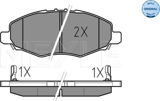 Meyle 025 245 2316/W - Bremsbelagsatz, Scheibenbremse alexcarstop-ersatzteile.com