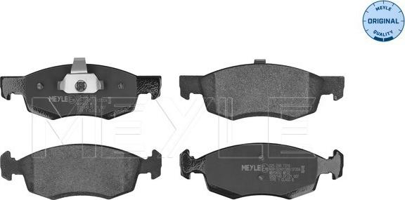 Meyle 025 246 7318 - Bremsbelagsatz, Scheibenbremse alexcarstop-ersatzteile.com