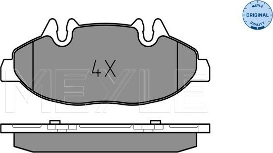 Meyle 025 240 0720 - Bremsbelagsatz, Scheibenbremse alexcarstop-ersatzteile.com