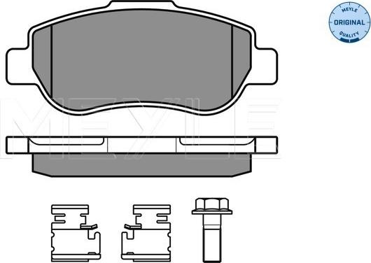 Meyle 025 240 7217/W - Bremsbelagsatz, Scheibenbremse alexcarstop-ersatzteile.com